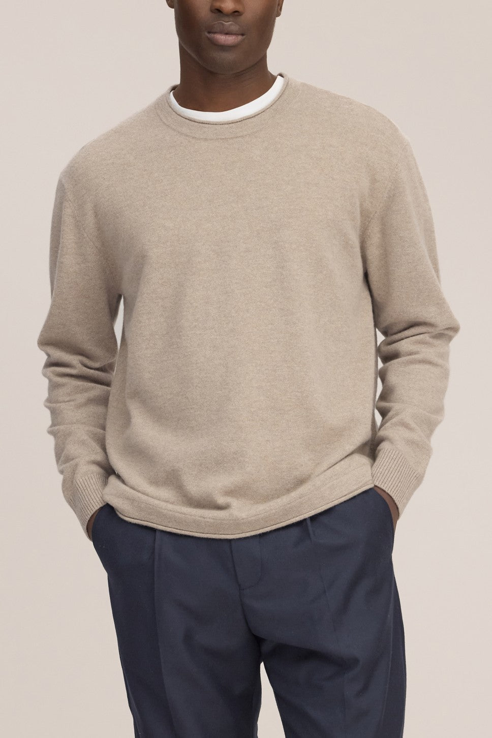 Sammy Wool Regular Fit Pullover Clay Melange