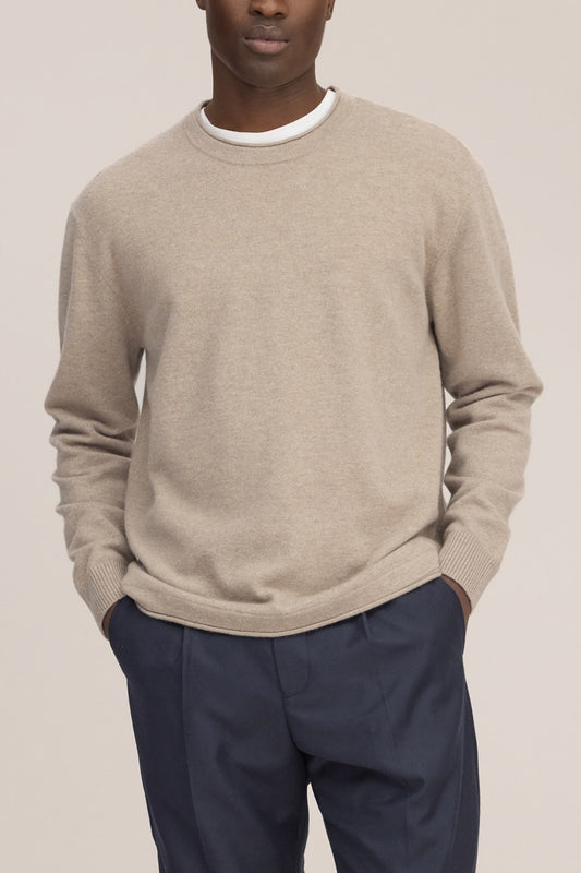 Sammy Wool Regular Fit Pullover Clay Melange