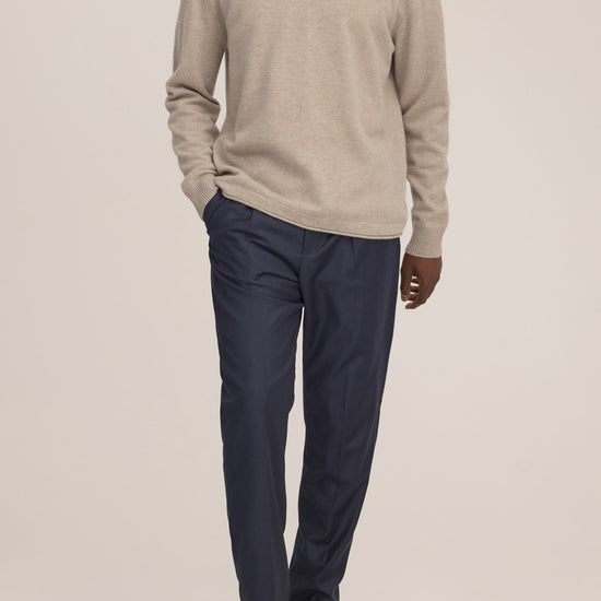 Sammy Wool Regular Fit Pullover Clay Melange