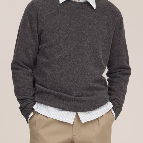 Sammy Wool Regular Fit Pullover Earth Melange