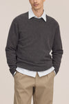 Sammy Wool Regular Fit Pullover Earth Melange