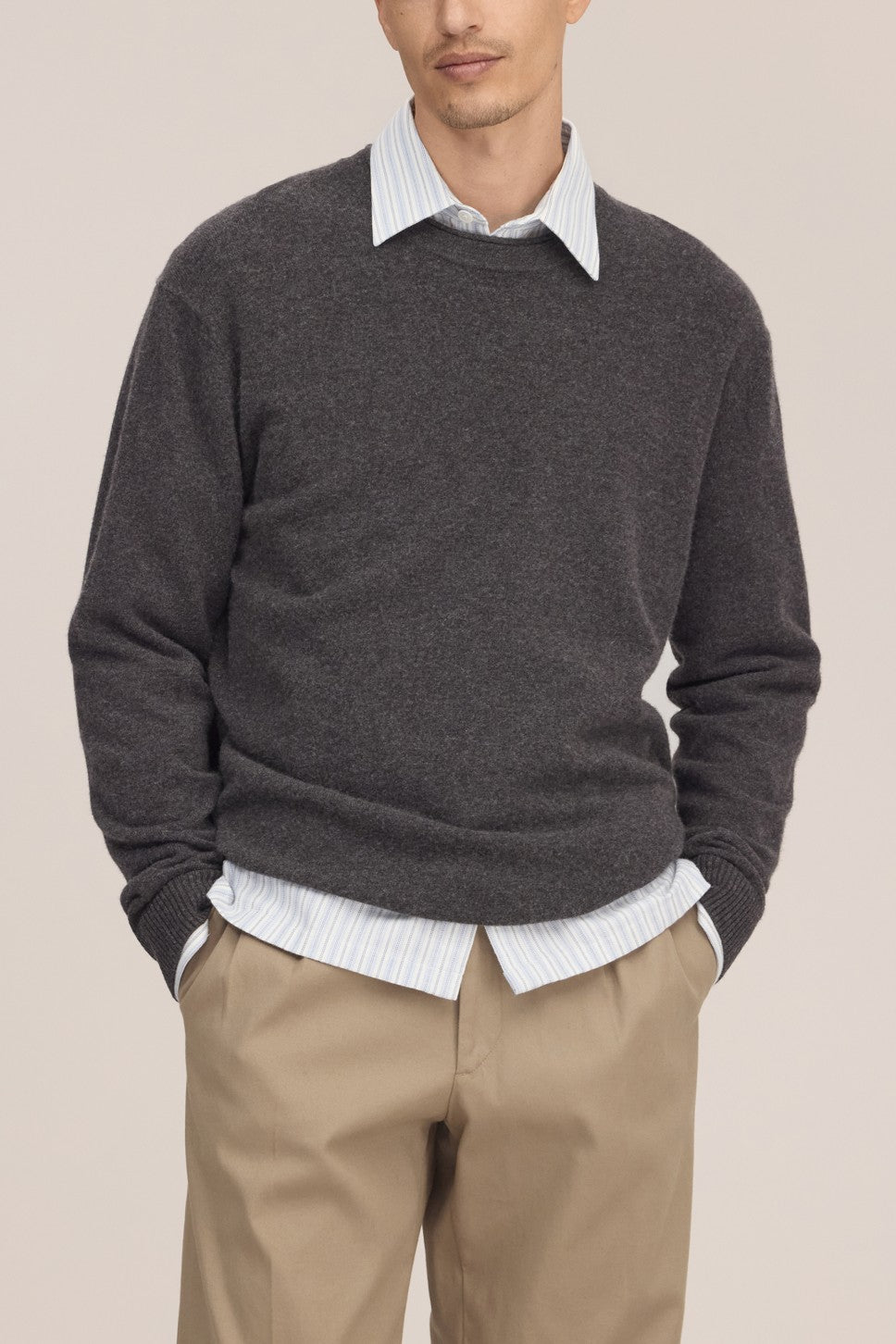 Sammy Wool Regular Fit Pullover Earth Melange