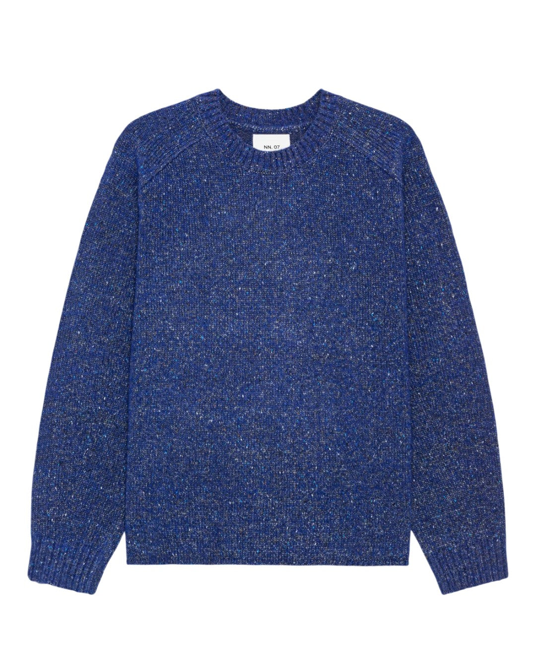 Jim Crew Neck Wool Blend Relaxed Fit Pullover Blue Ignition