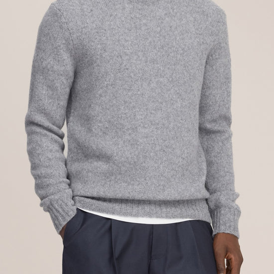 Lee Merino Wool Regular Fit Pullover Grey Melange