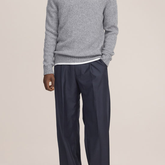 Lee Merino Wool Regular Fit Pullover Grey Melange