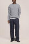Lee Merino Wool Regular Fit Pullover Grey Melange