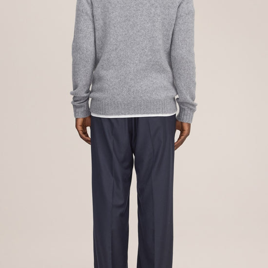 Lee Merino Wool Regular Fit Pullover Grey Melange