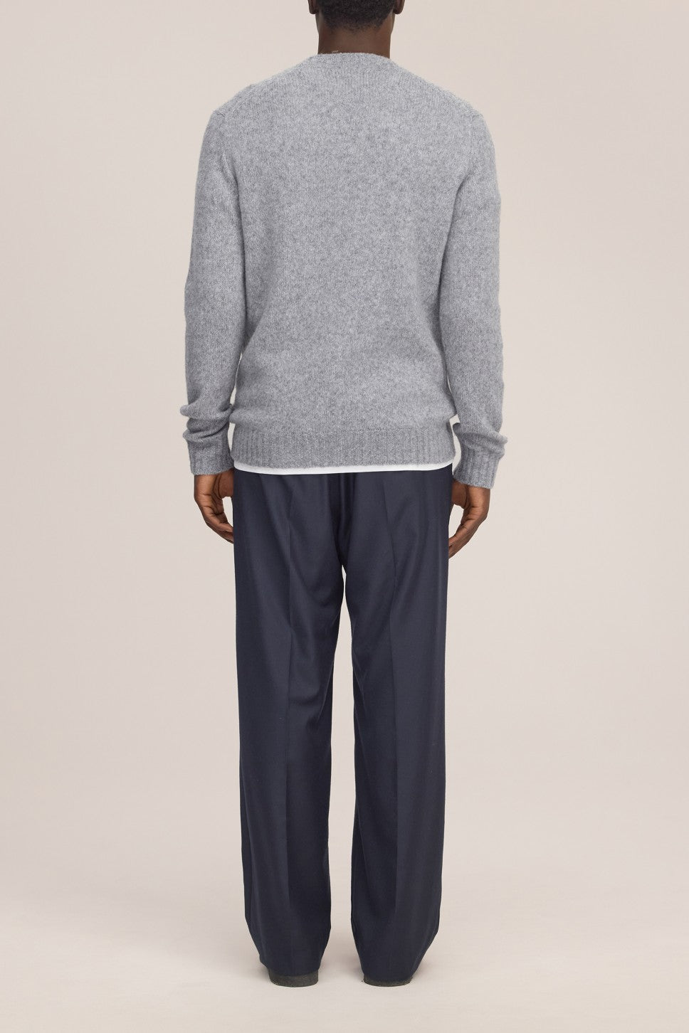 Lee Merino Wool Regular Fit Pullover Grey Melange