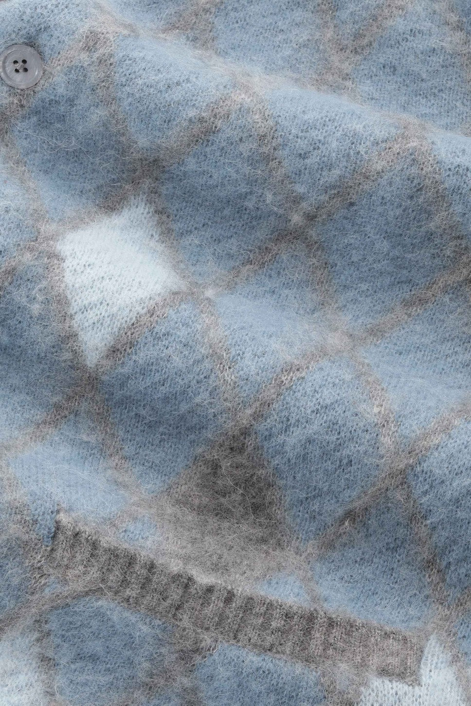 Chris Alpaca Wool Blend Relaxed Fit Cardigan Light Grey Multi