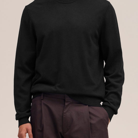 Ted Merino Wool Regular Fit Pullover Black