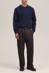 Ted Merino Wool Regular Fit Pullover Navy Blue