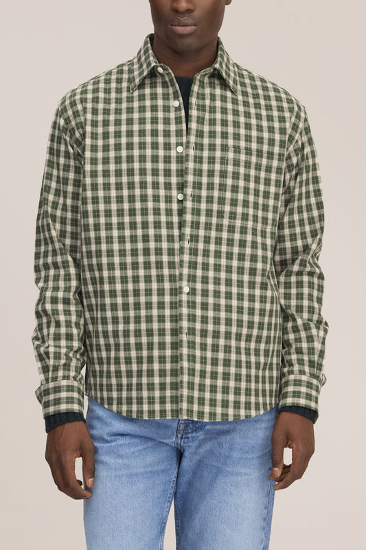 Deon Flannel Twill Regular Fit Shirt Eden Check