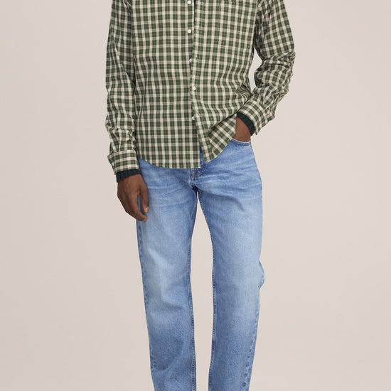 Deon Flannel Twill Regular Fit Shirt Eden Check