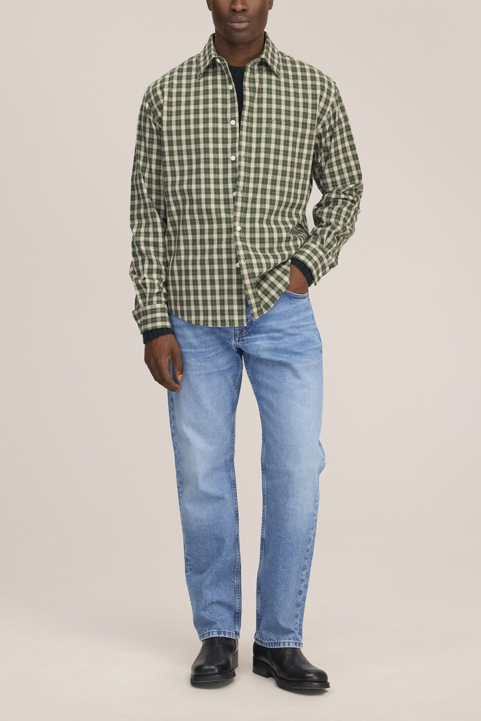 Deon Flannel Twill Regular Fit Shirt Eden Check