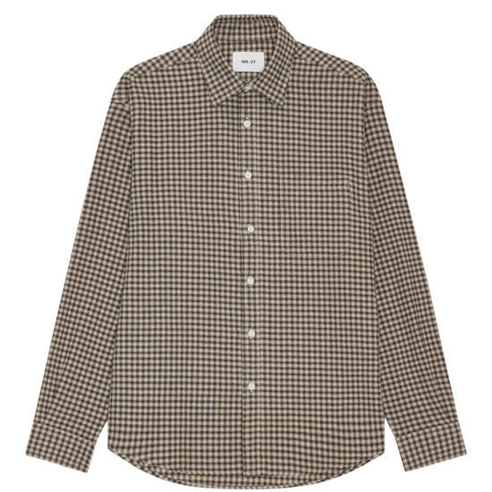 Deon Flannel Twill Regular Fit Shirt Sand Check
