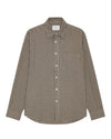Deon Flannel Twill Regular Fit Shirt Sand Check