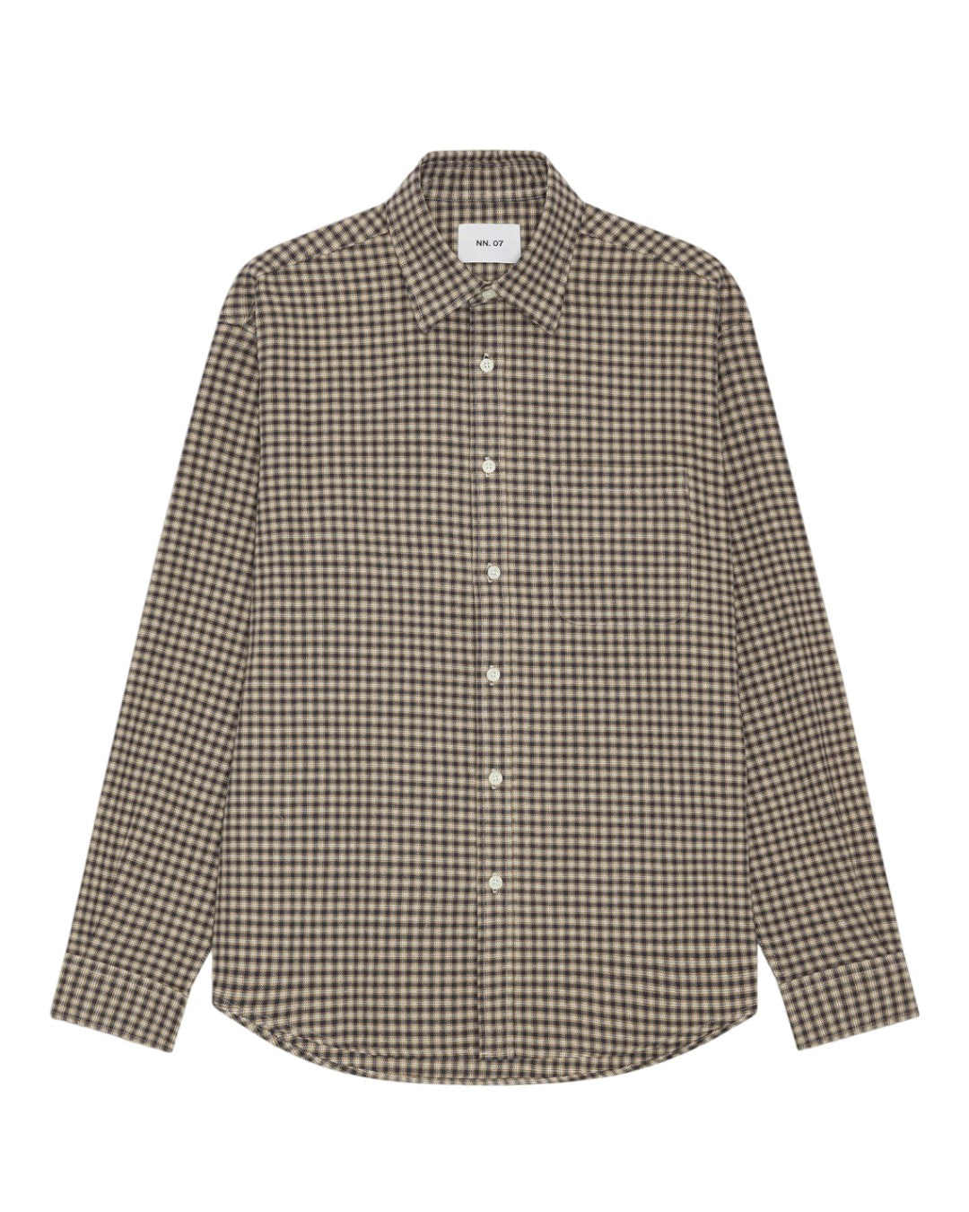Deon Flannel Twill Regular Fit Shirt Sand Check