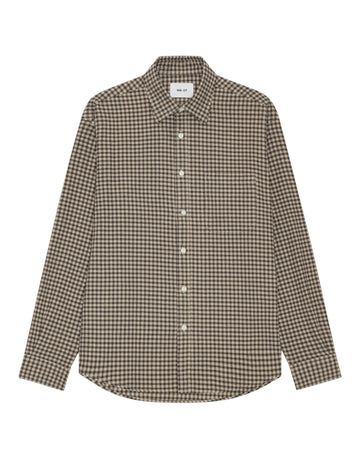 Deon Flannel Twill Regular Fit Shirt Sand Check
