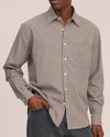 Deon Flannel Twill Regular Fit Shirt Sand Check