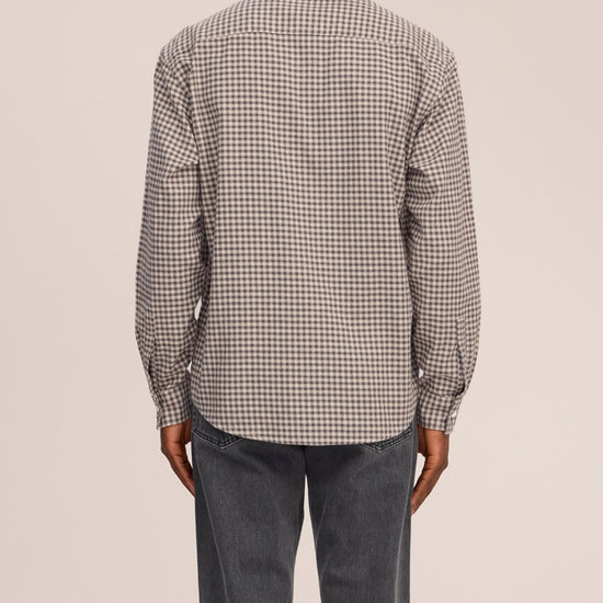 Deon Flannel Twill Regular Fit Shirt Sand Check
