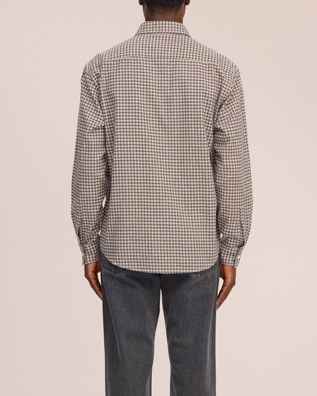 Deon Flannel Twill Regular Fit Shirt Sand Check