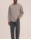 Deon Flannel Twill Regular Fit Shirt Sand Check