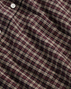 Deon Flannel Twill Regular Fit Shirt Bordeaux Check
