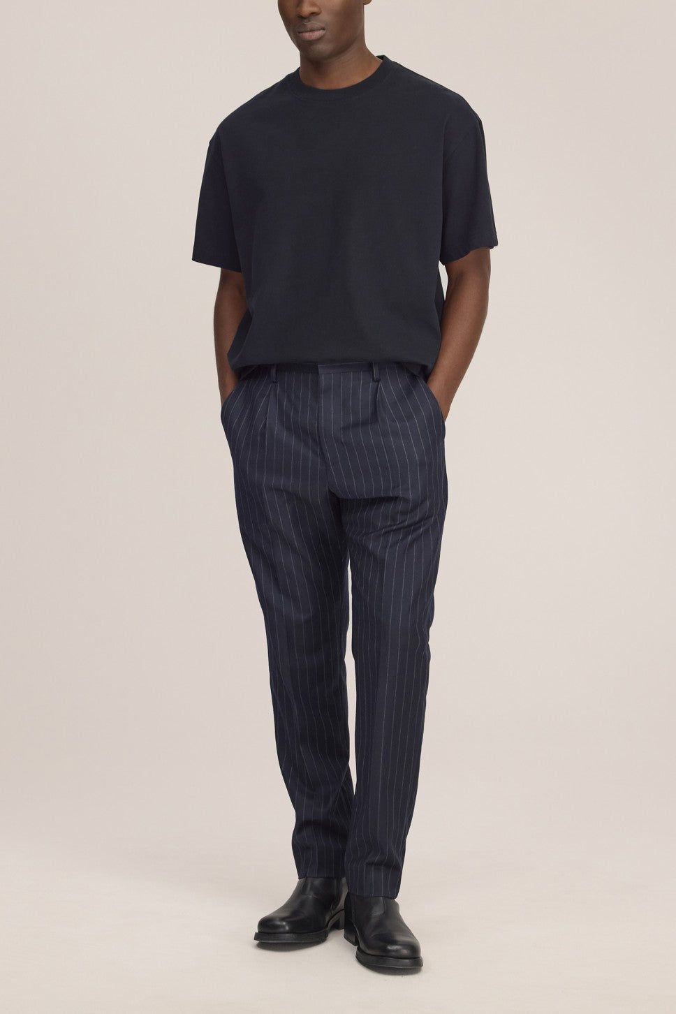 David Organic Cotton Relaxed Fit SS T-shirt Black