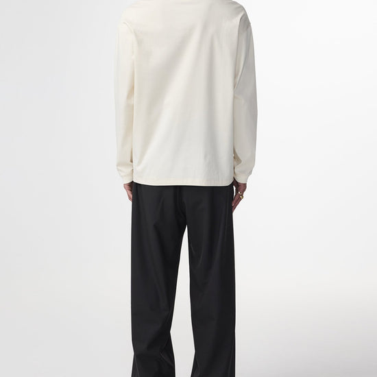 Lionel Suvin Cotton Relaxed Fit LS T-shirt Ivory