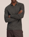 Paul Organic Cotton Regular Fit Polo Collar Pullover Dark Army