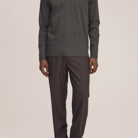 Paul Organic Cotton Regular Fit Polo Collar Pullover Dark Army