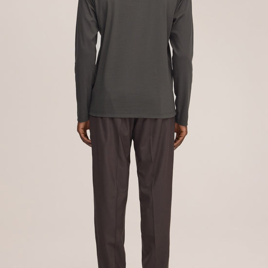 Paul Organic Cotton Regular Fit Polo Collar Pullover Dark Army