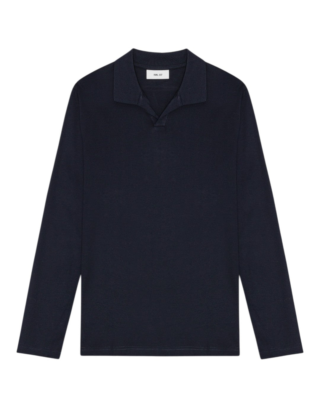 Paul Organic Cotton Regular Fit Polo Collar Pullover Deep Navy