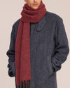 Scarf Two Alpaca Vrgin Wool Blend Scarf Deep Truffle