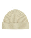 Fisherman Wool Blend Rib Knitted Beanie
