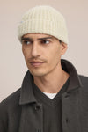 Fisherman Wool Blend Rib Knitted Beanie