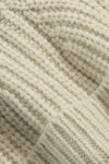 Fisherman Wool Blend Rib Knitted Beanie