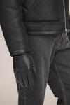 Him Goat Leather Gloves Black