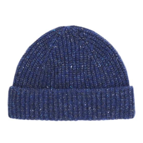 Sailor Beanie Wool Blend Ribbed Knit Beanie Blue Ignition