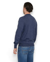 Crew Neck Pullover Blue Blue Patches