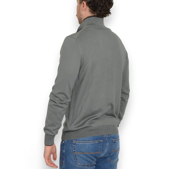 Mock Zip Pullover Grey