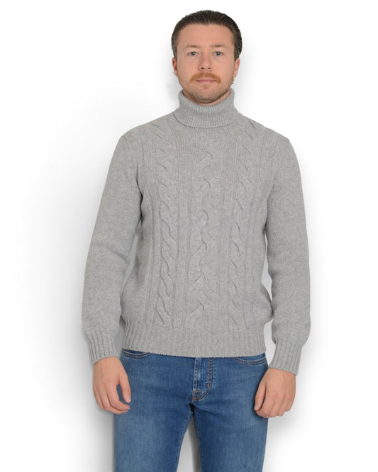 Turtle Neck Pullover Grey