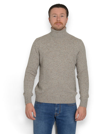 Turtle Neck Pullover Beige