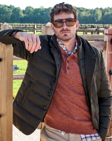 Polo Collar Pullover Stone Red