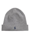 Merino Wool Beanie Fawn Grey Heather