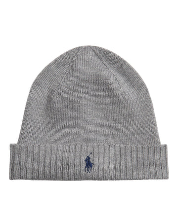 Merino Wool Beanie Fawn Grey Heather