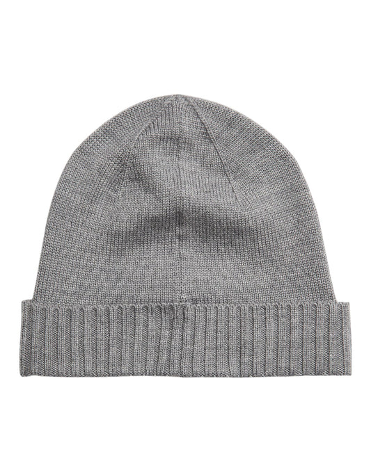Merino Wool Beanie Fawn Grey Heather