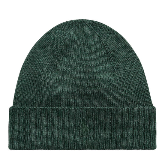 Merino Wool Beanie Pine Heather