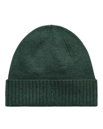 Merino Wool Beanie Pine Heather