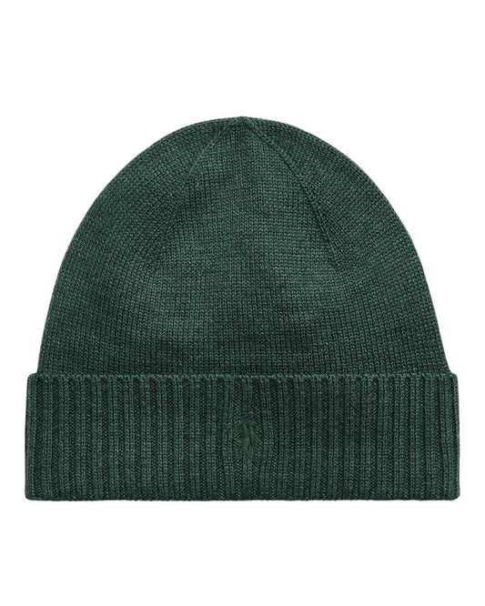 Merino Wool Beanie Pine Heather